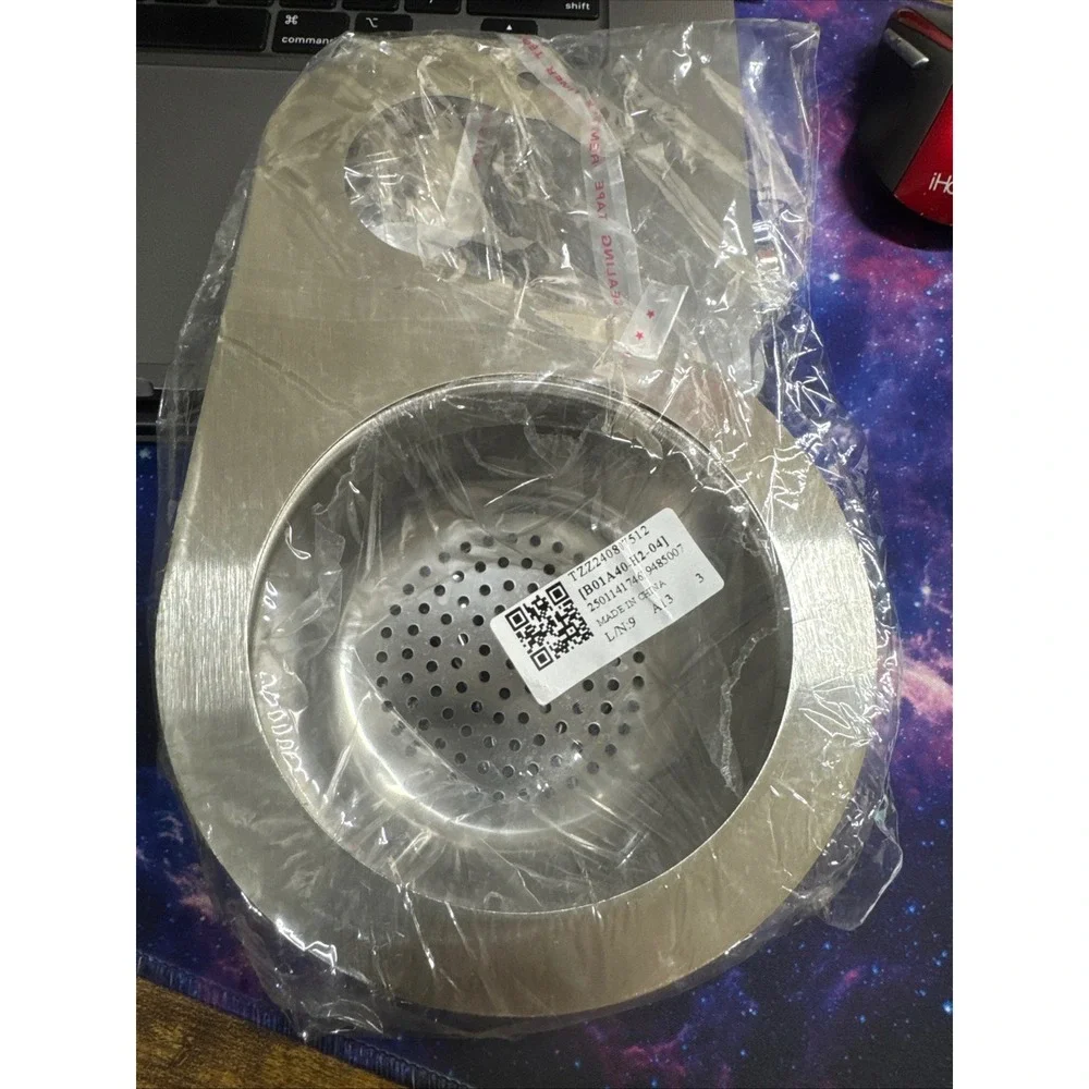 Stainless Steel Swan Sink Strainer Basket Kitchen‎ Food Waste Drainer Silver